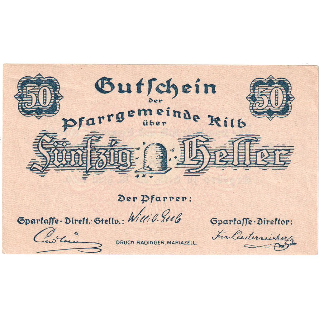 Österreich, Kilb, 50 Heller, 1920-12-31, VZ