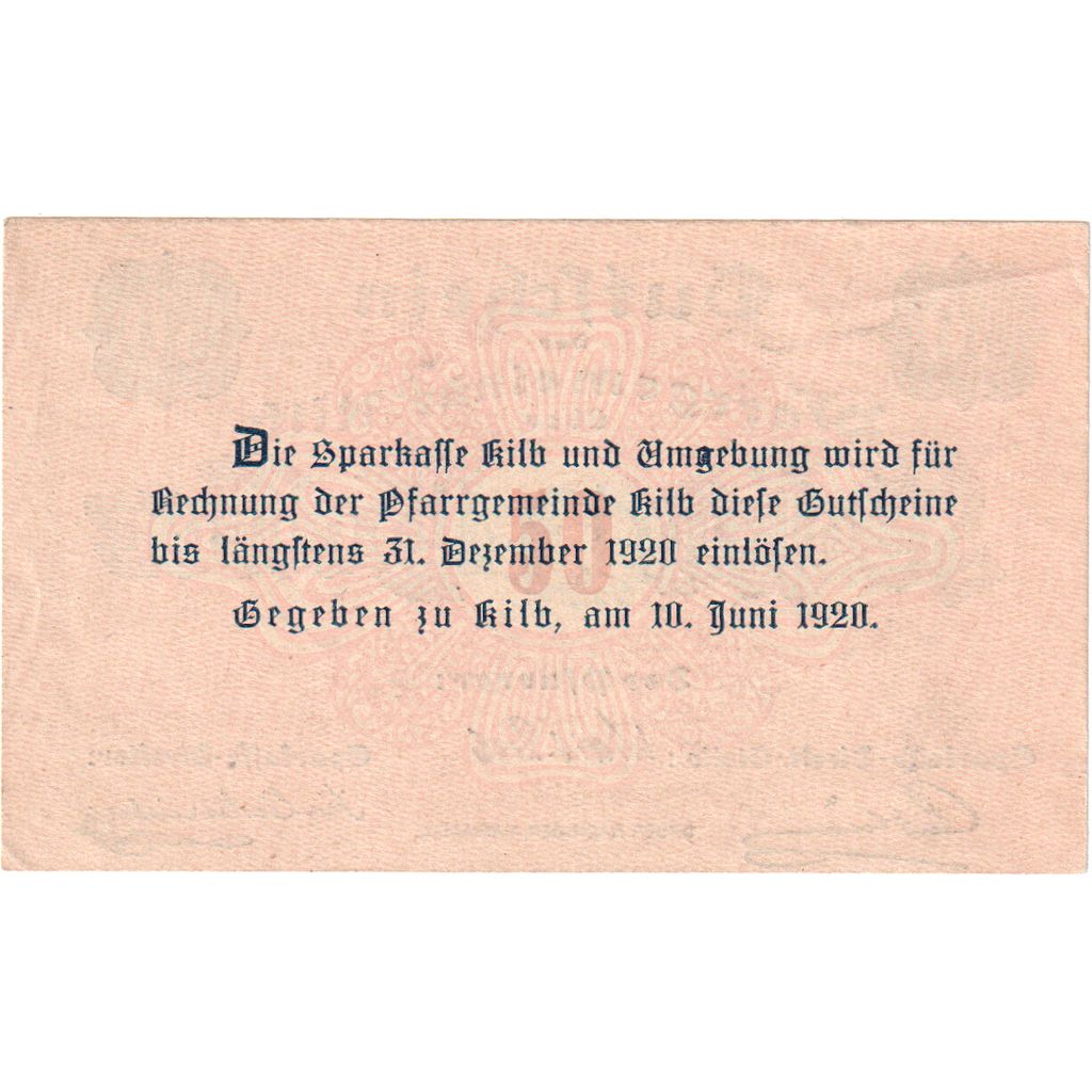 Österreich, Kilb, 50 Heller, 1920-12-31, VZ
