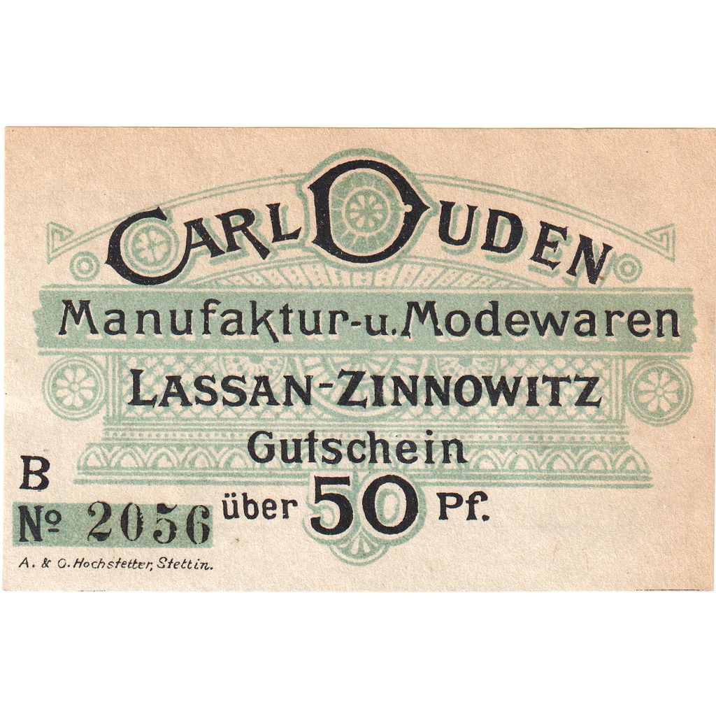 Alemania, Lassan, 50 Pfennig, EBC