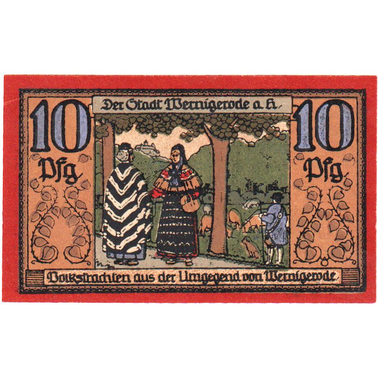 Alemania, Wernigerode, 10 Pfennig, 1921-04-01, SC