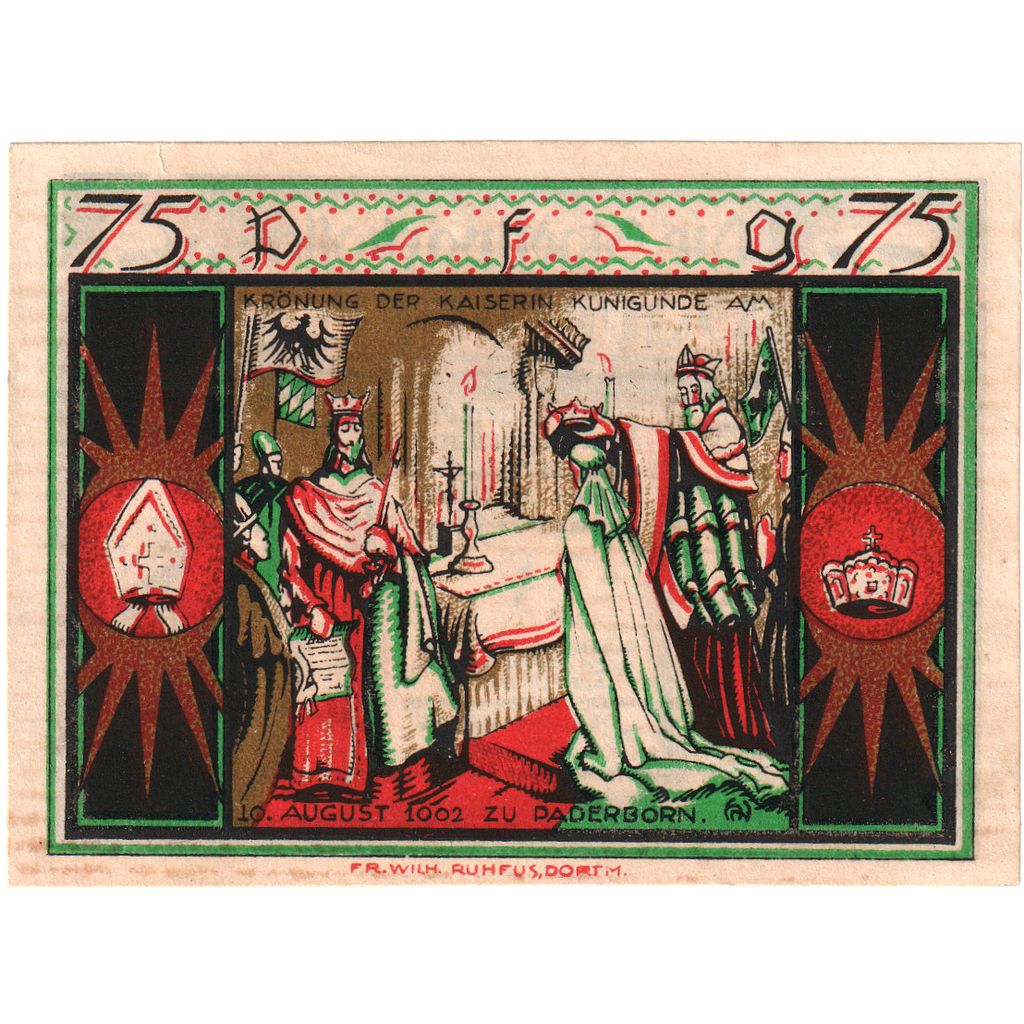 Duitsland, Paderborn, 75 Pfennig, 1921-11-10, SPL