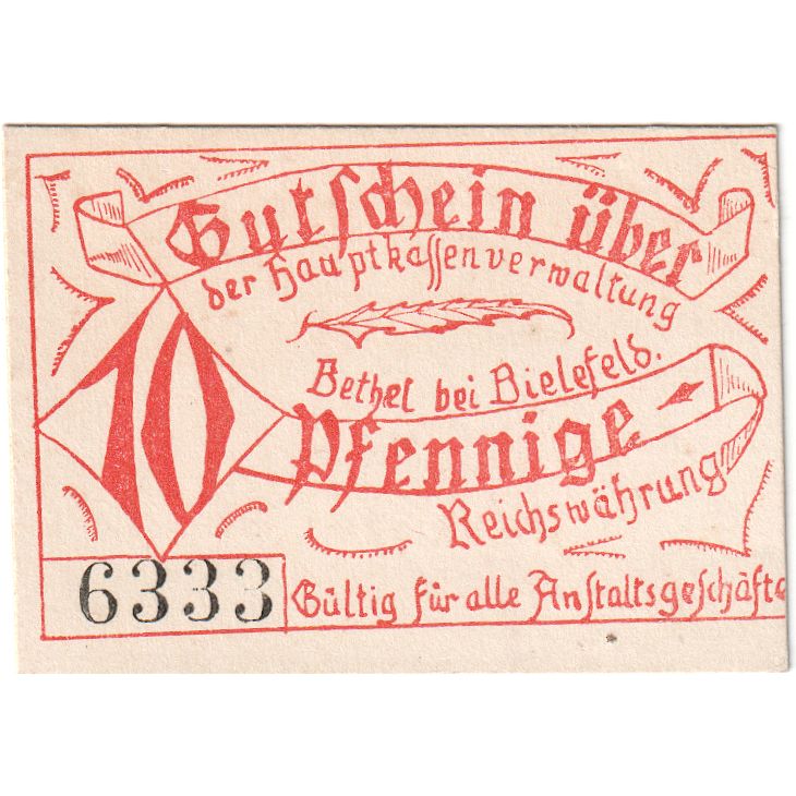 Germania, Bielefeld, 10 Pfennig, SPL