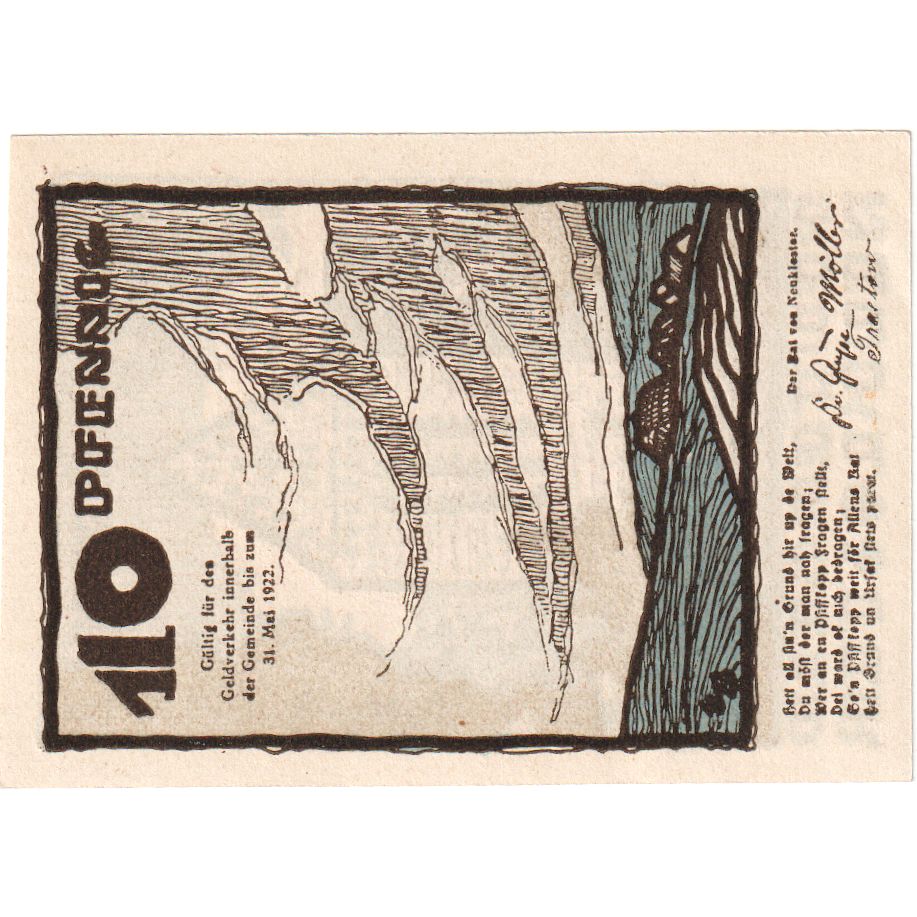 Duitsland, Neukloster, 10 Pfennig, 1922-05-31, SPL