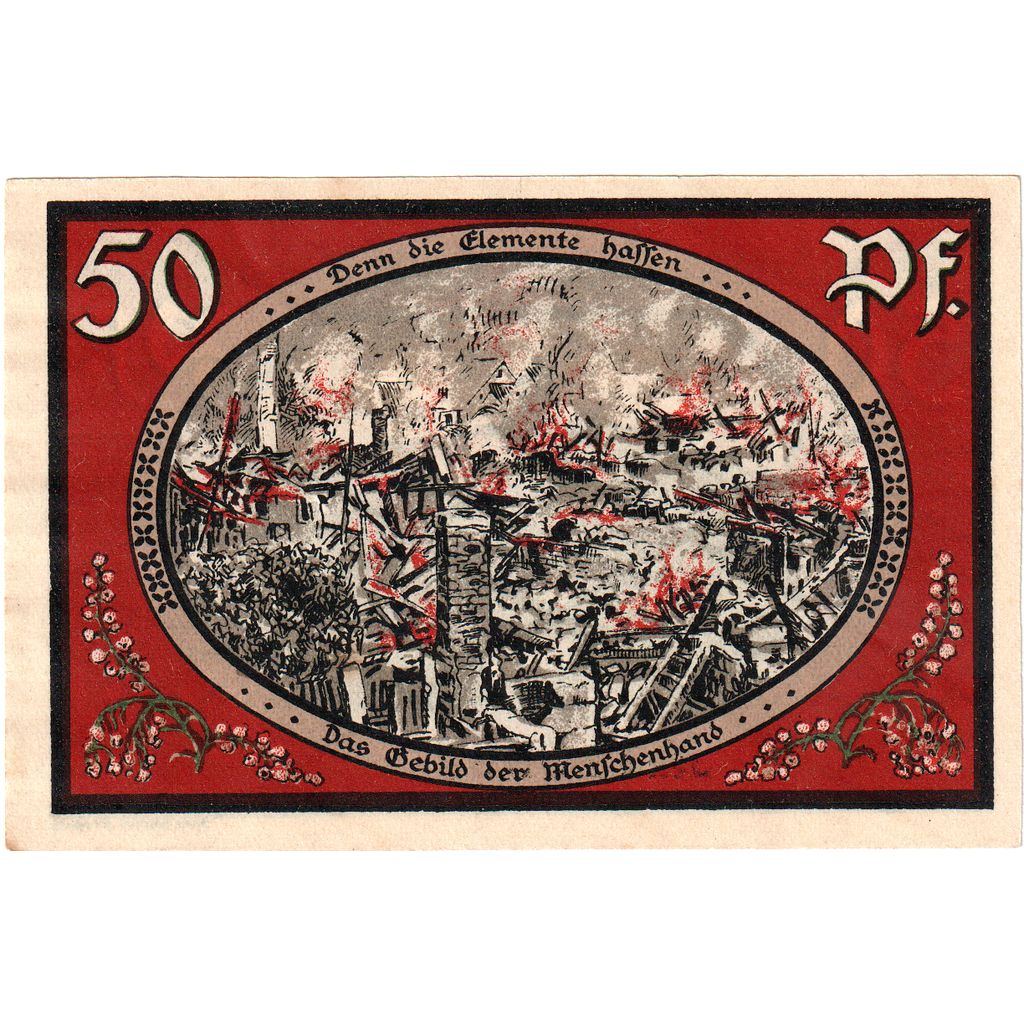 Germania, Wasungen, 50 Pfennig, 1921-10-01, SPL