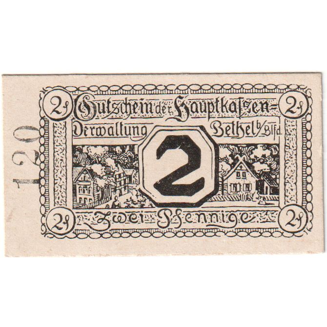 Germania, Bethel, 2 Pfennig, SPL