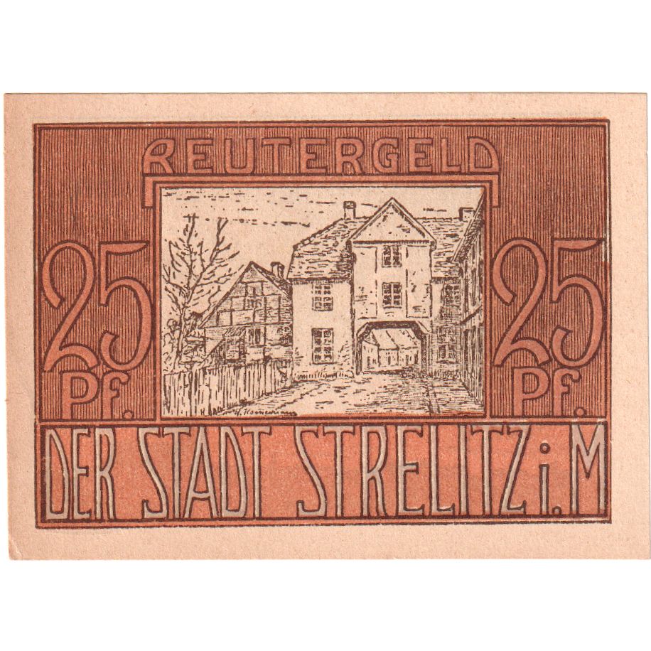 Germania, Strelitz, 25 Pfennig, 1922-05-31, SPL