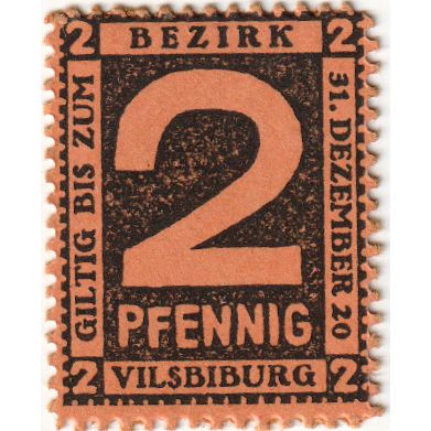 Germania, Vilsbiburg, 2 Pfennig, 1920-12-31, SPL