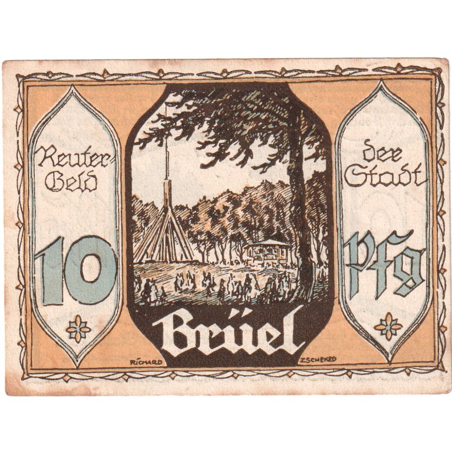 Germania, Brüel, 10 Pfennig, 1922-04-30, BB