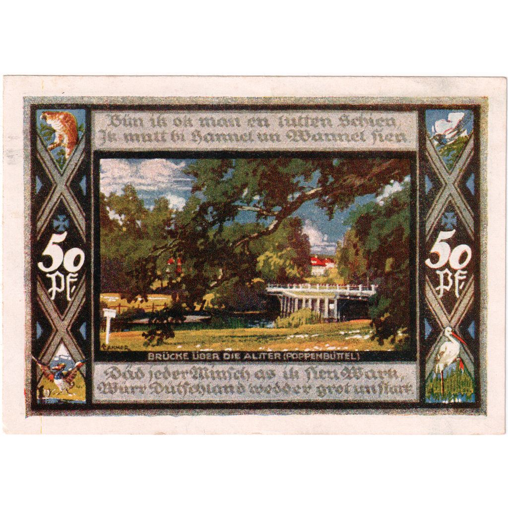 Germania, Poppenbüttel, 50 Pfennig, 1921-12-31, SPL