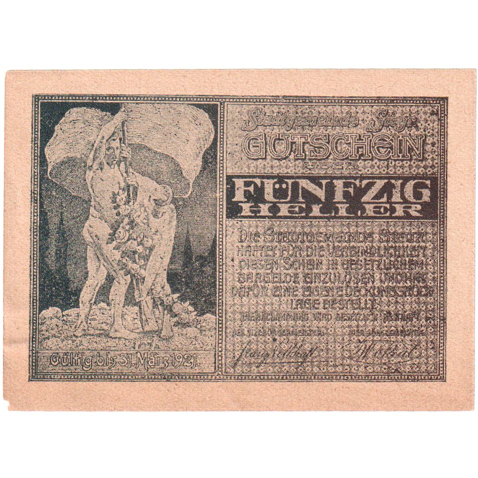 Áustria, Steyr, 50 Heller, 1921-03-31, AU(55-58)