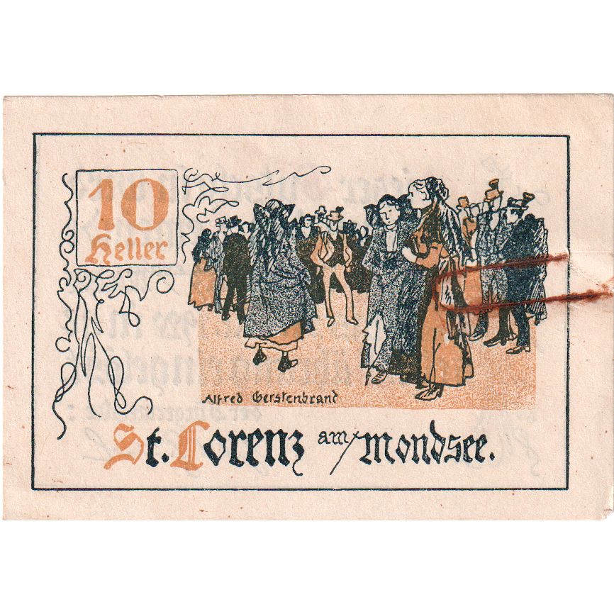 Austria, St Lorenz, 10 Heller, 1920-10-31, EF(40-45)