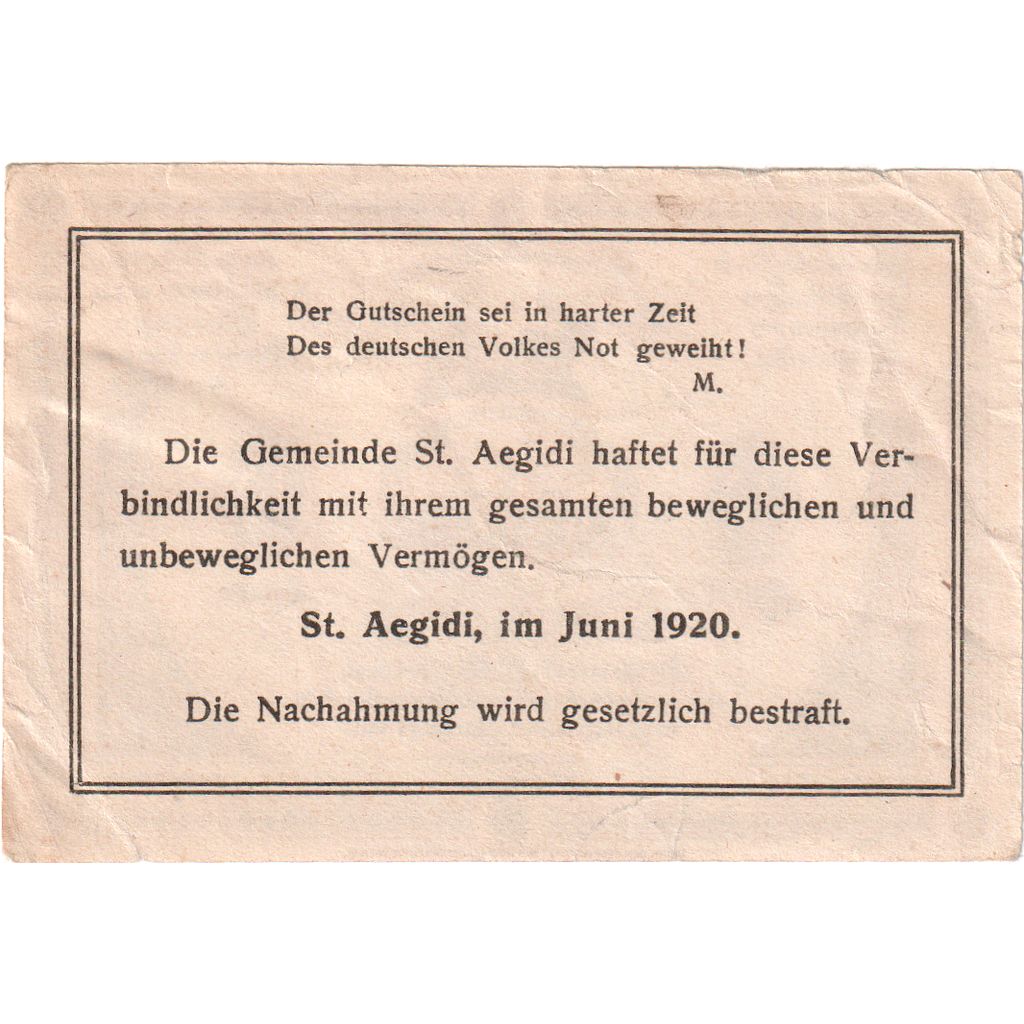 Austria, St Aegidi, 10 Heller, 1920-12-31, MBC