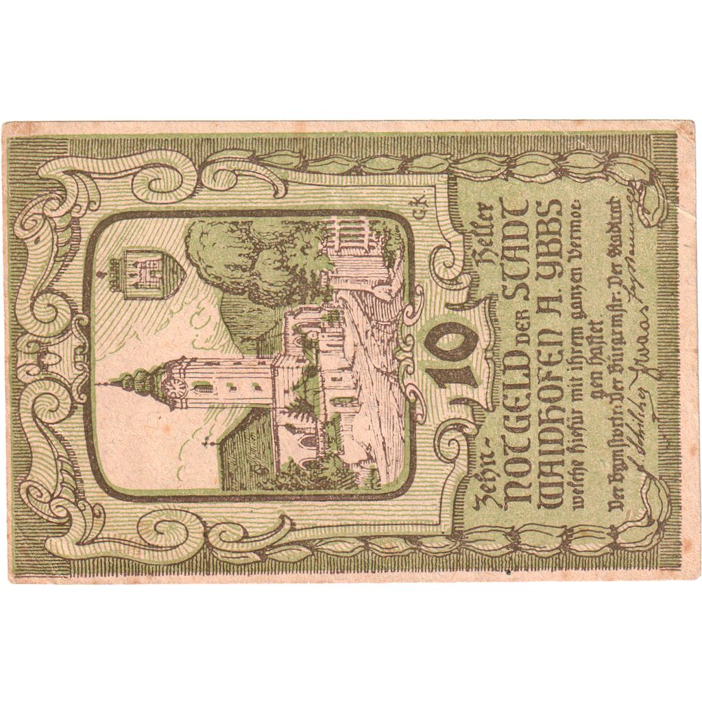 Austria, Waidhofen an der Ybbs, 10 Heller, 1920-12-31, MBC