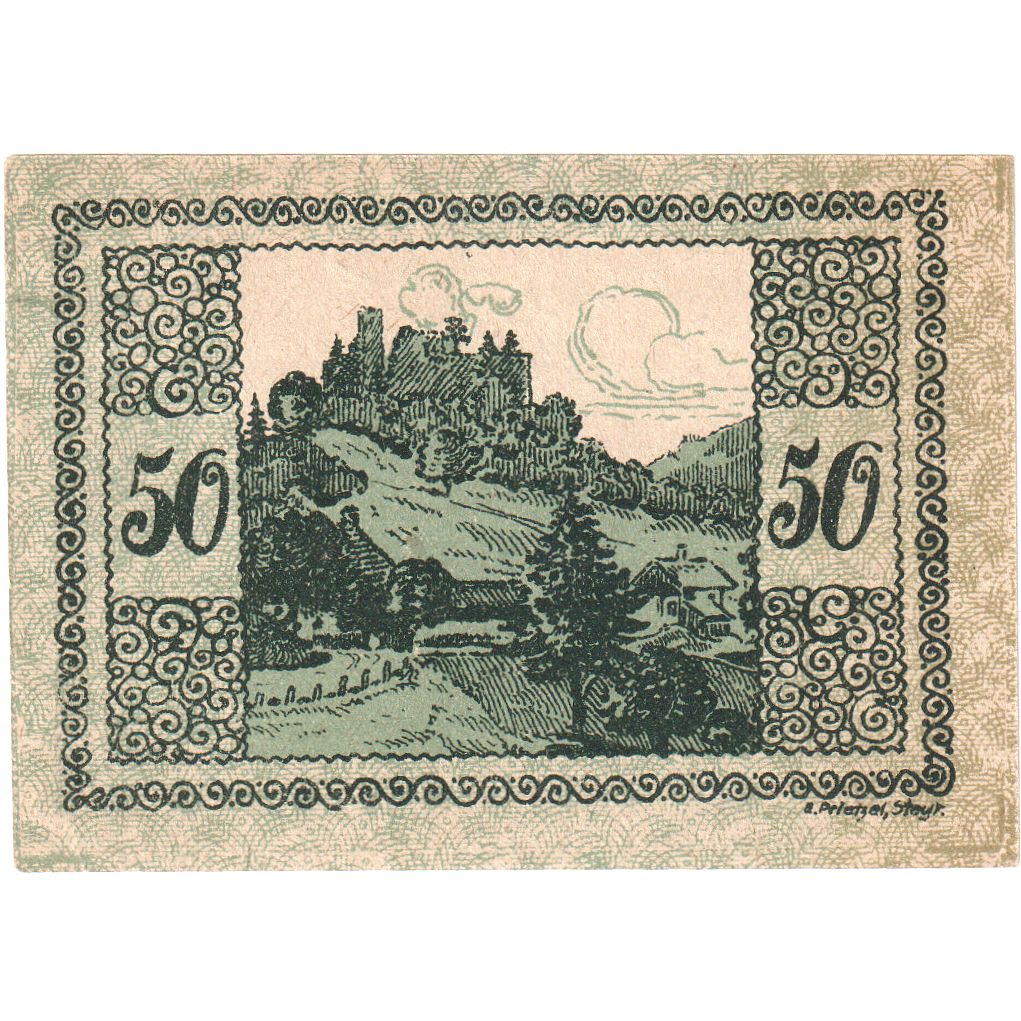 Austria, Windegg, 50 Heller, 1920-12-31, UNC(63)