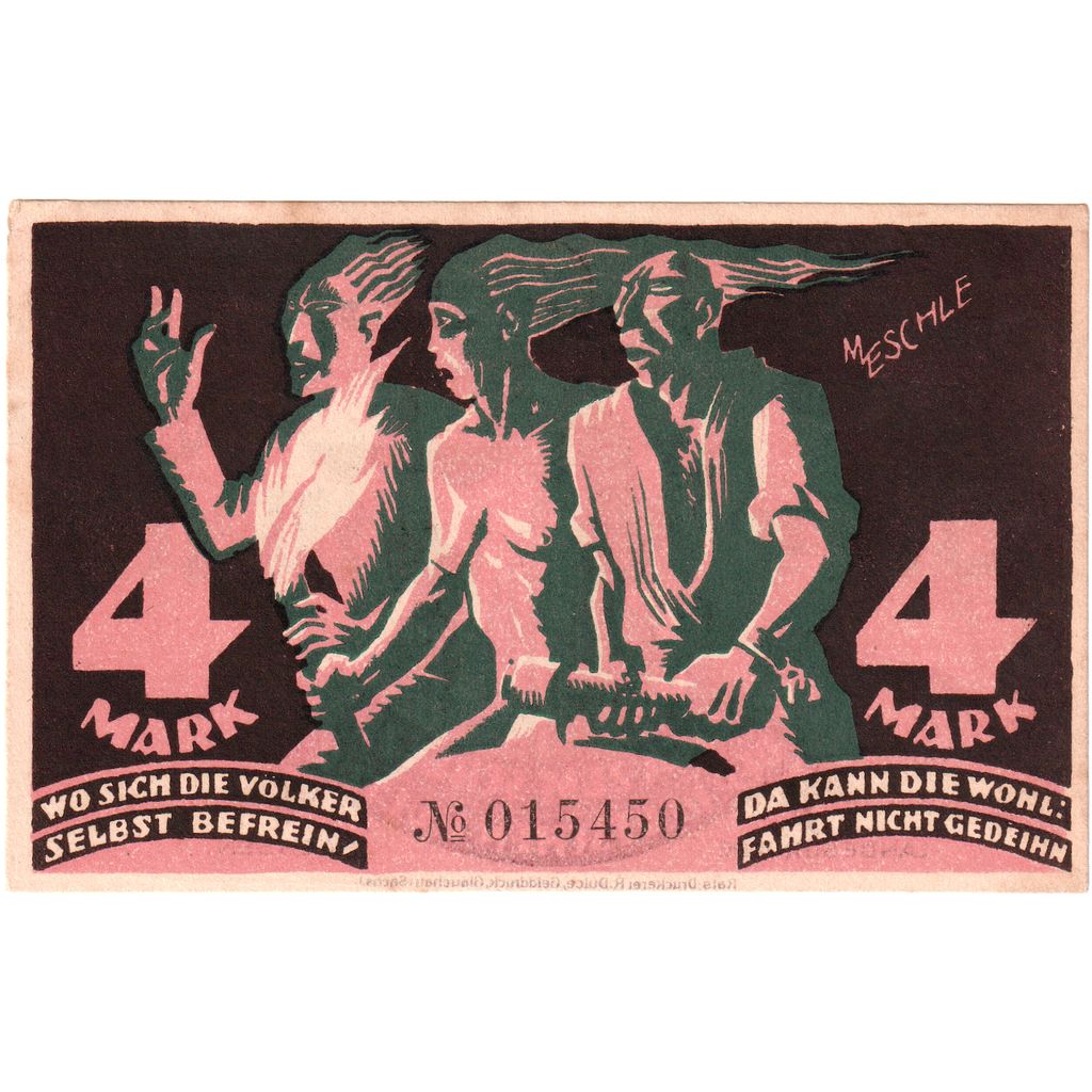 Germania, Glauchau, 4 Mark, BB