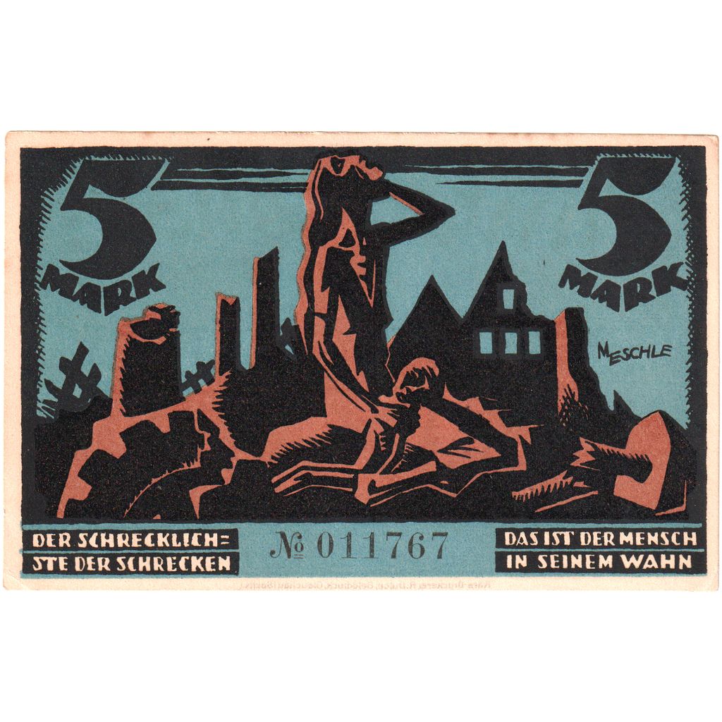 Germania, Glauchau, 5 Mark, BB