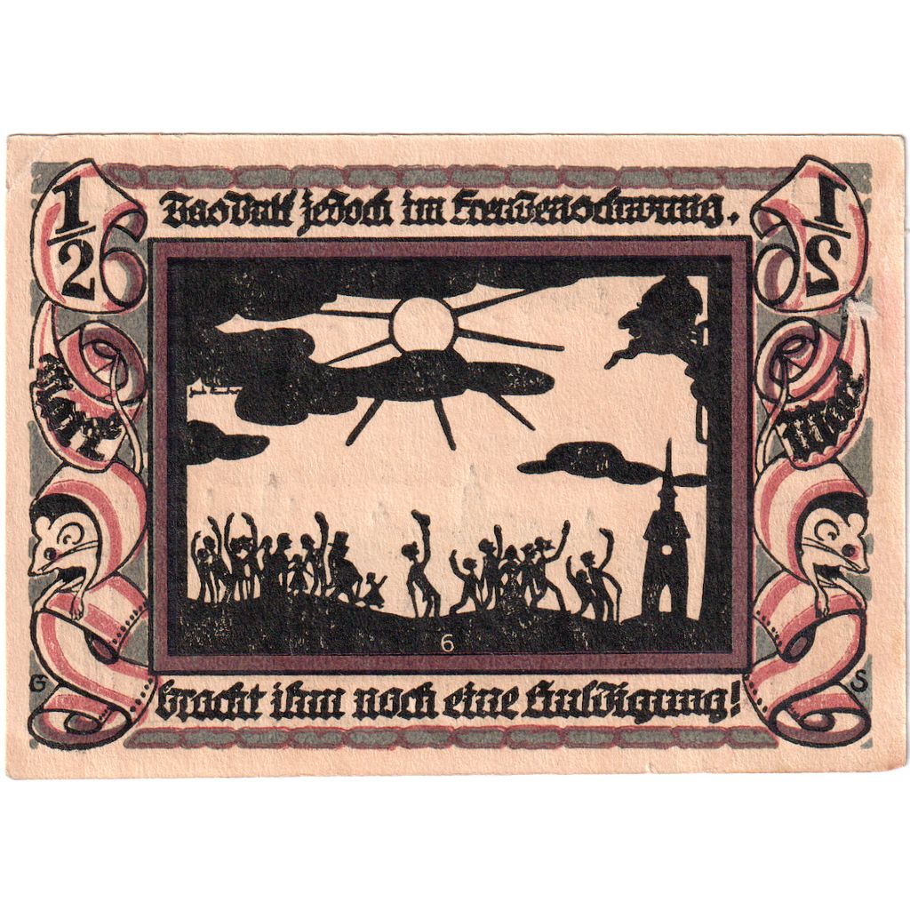 Germania, Glauchau, 1/2 Mark, 1921-05-01, SPL-