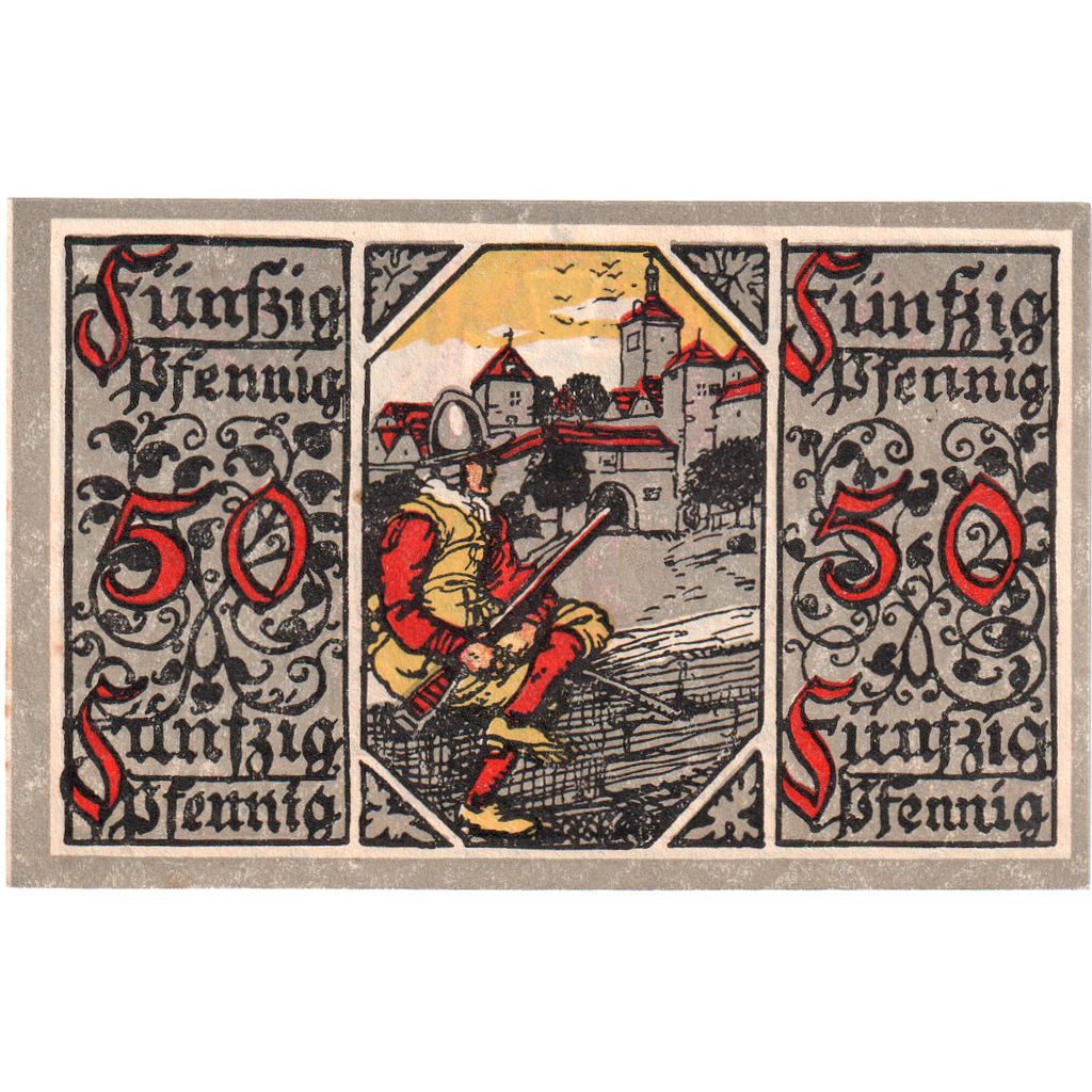 Germania, Rothenburg, 50 Pfennig, 1921-06-24, SPL