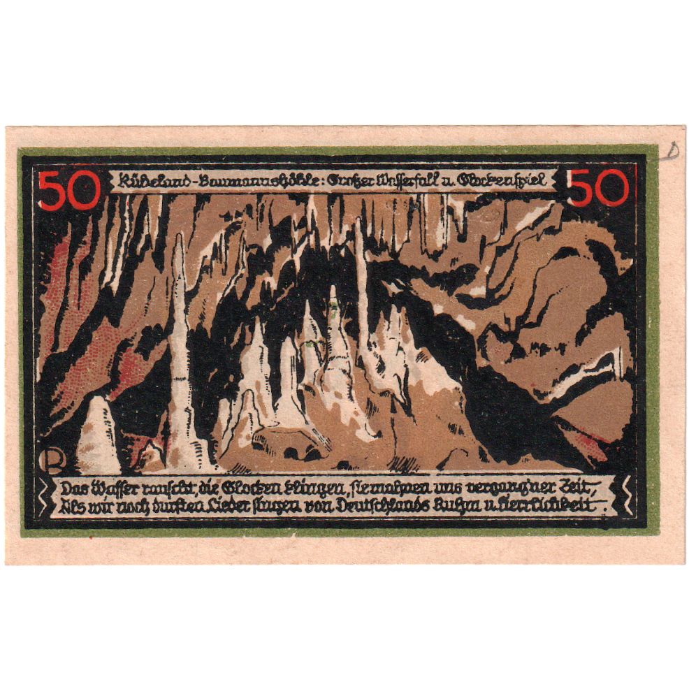 Deutschland, Rübeland, 50 Pfennig, 1921-05-01, UNZ-