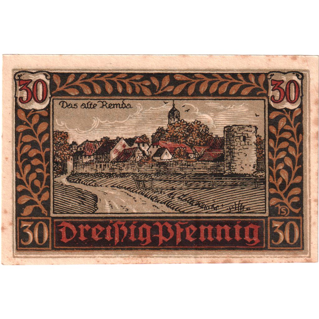 Germania, Remda, 30 Pfennig, 1921-07-01, BB