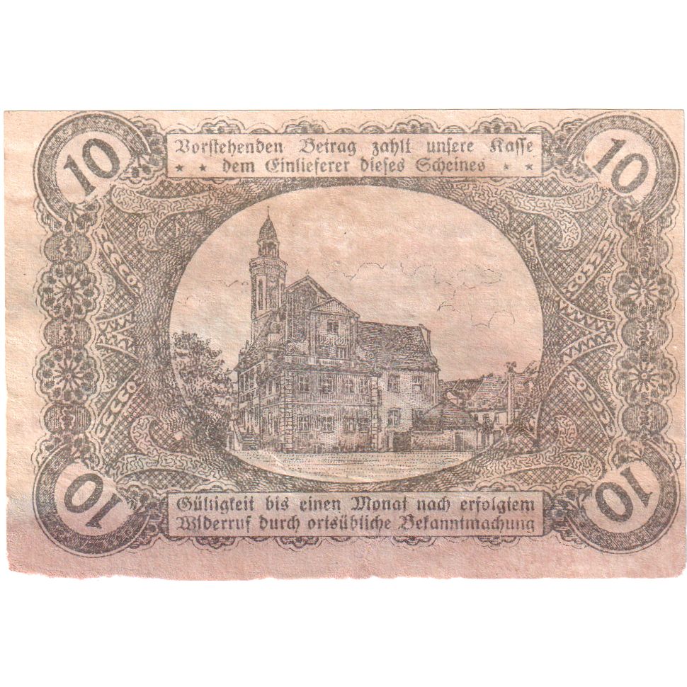 Deutschland, Wohlau, 10 Pfennig, 1920-08-17, S+