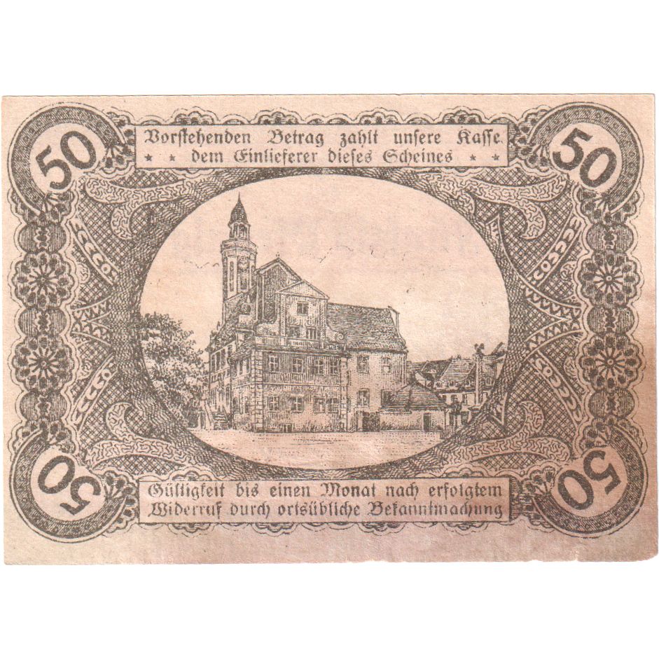 Deutschland, Wohlau, 50 Pfennig, 1920-08-17, SS