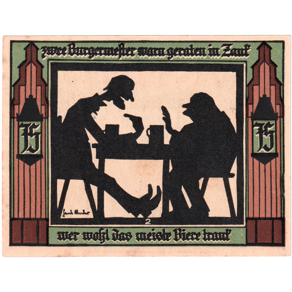 Deutschland, Glauchau, 75 Pfennig, 1921-05-01, VZ