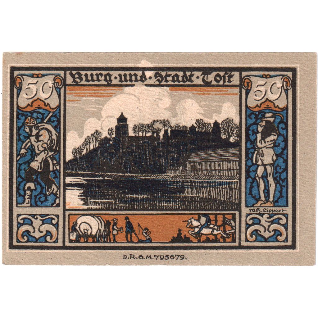 Deutschland, Gleiwitz, 50 Pfennig, UNZ-