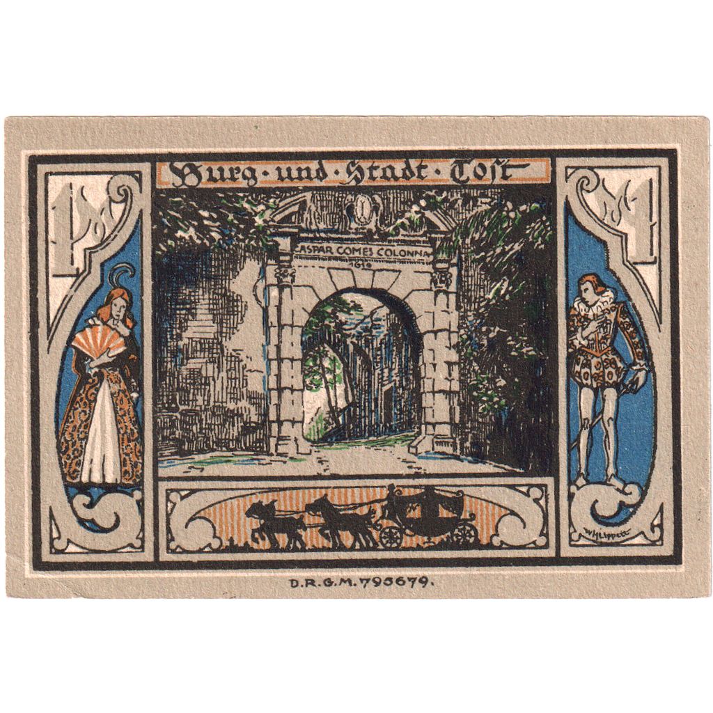 Germania, Gleiwitz, 1 Mark, SPL