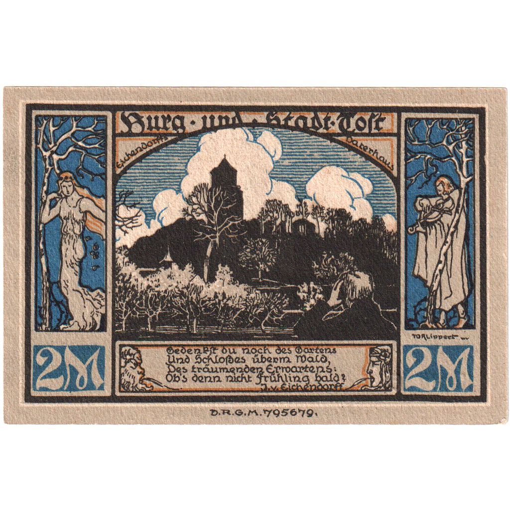 Germania, Gleiwitz, 2 Mark, SPL