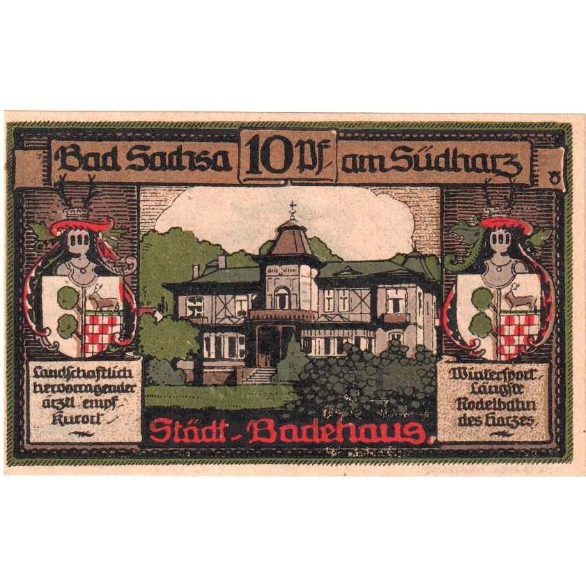Germania, Bad Sachsa am Sudharz, 10 Pfennig, 1921-04-01, SPL
