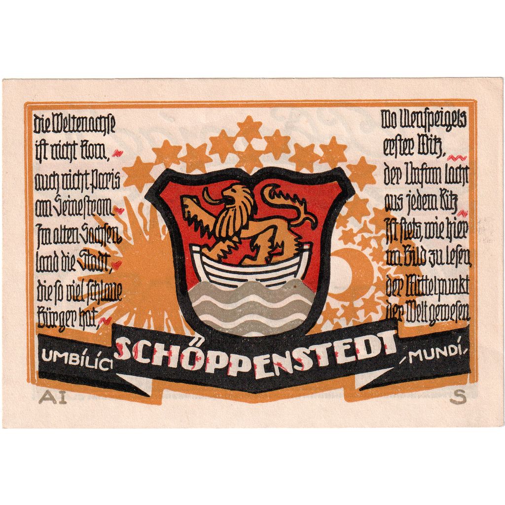 Germania, Schoppenstedt, 50 Pfennig, 1921-12-31, SPL