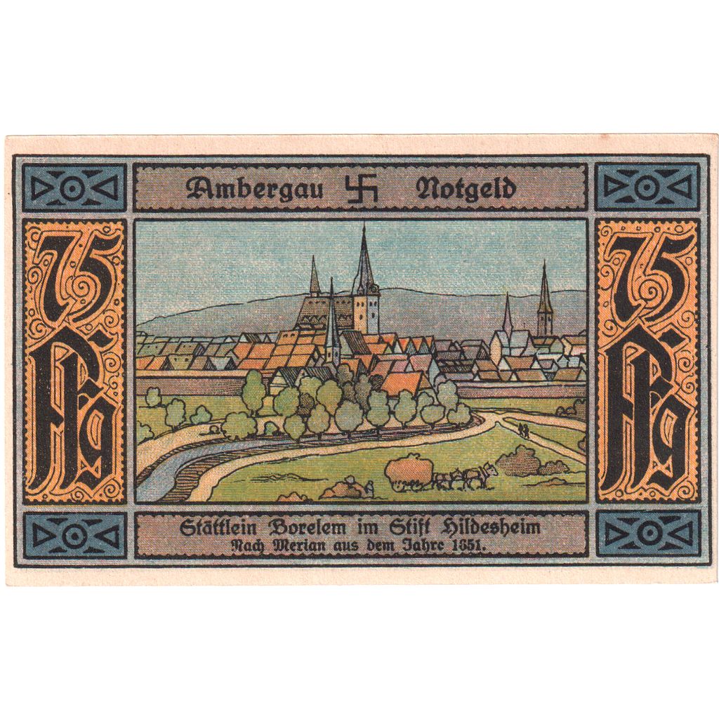 Deutschland, Bockenem, 75 Pfennig, 1923-12-31, UNZ-