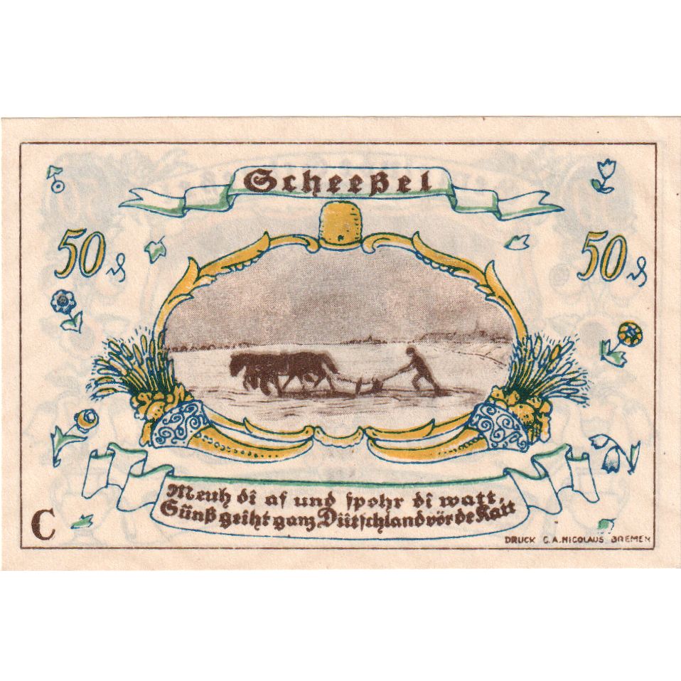 Deutschland, Scheessel, 50 Pfennig, 1921-01-01, UNZ-