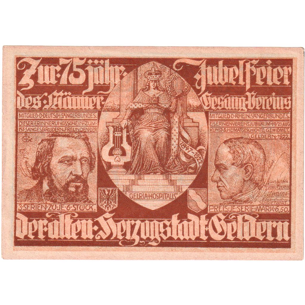 Germania, Geldern, 75 Pfennig, SPL