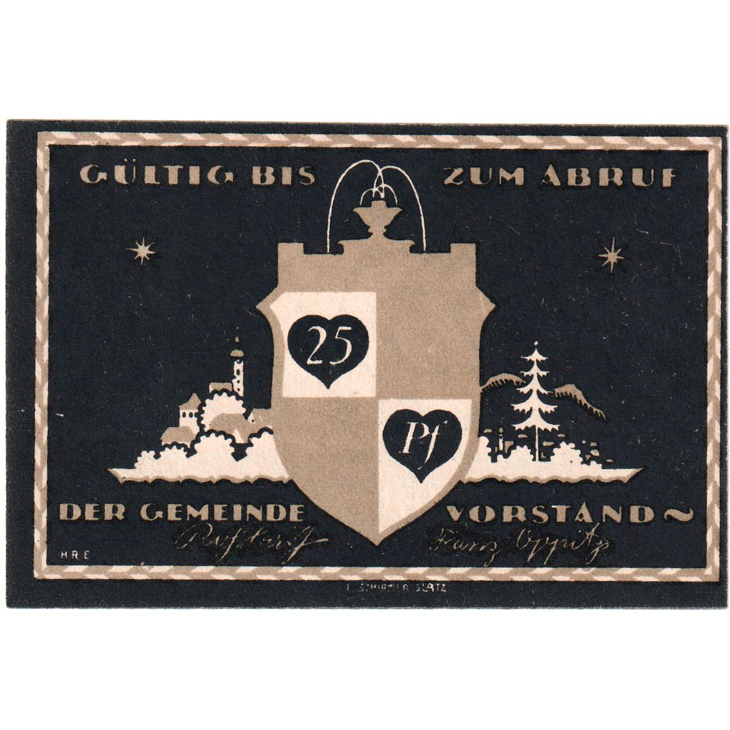 Deutschland, Altheide, 25 Pfennig, UNZ-