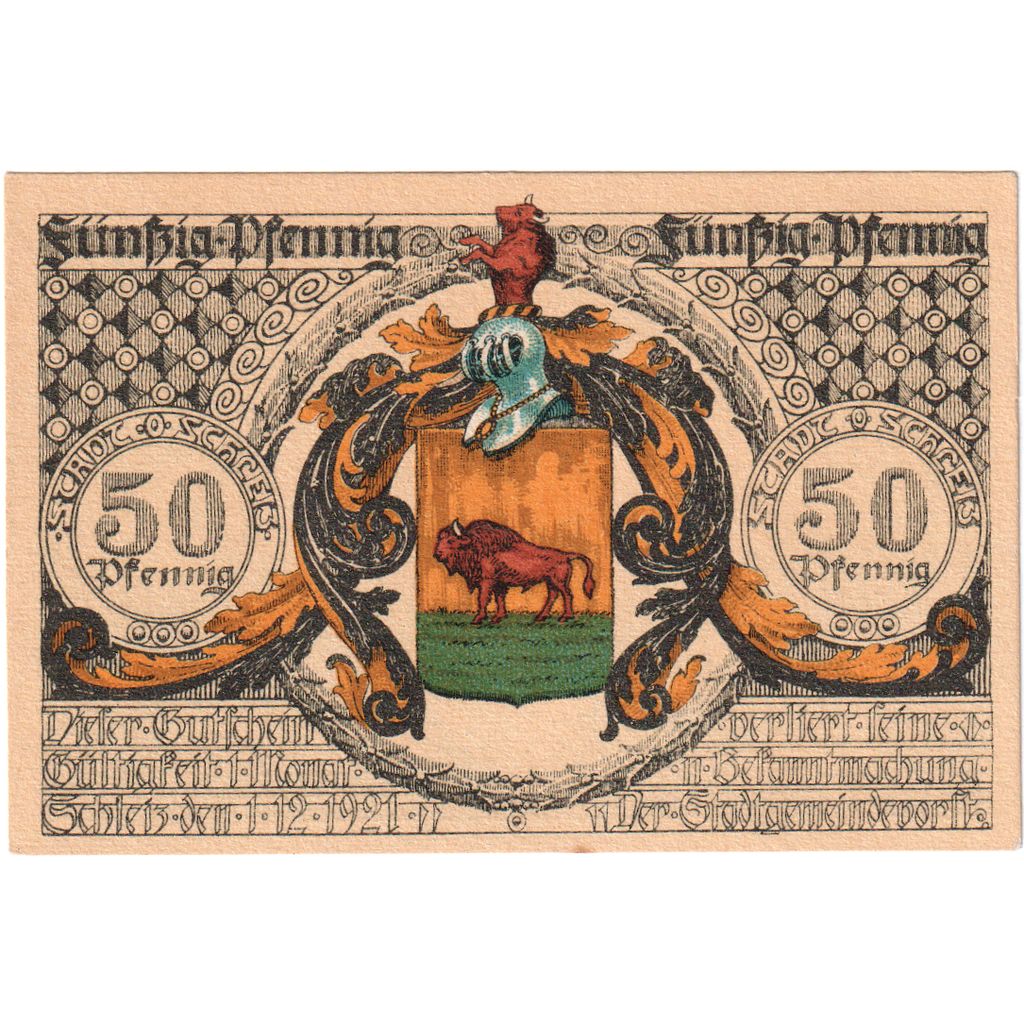 Duitsland, Schleiz, 50 Pfennig, 1921-12-01, SPL