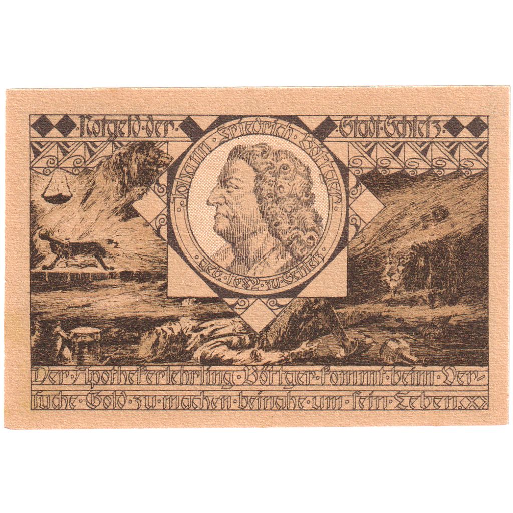 Germania, Schleiz, 50 Pfennig, 1921-12-01, SPL