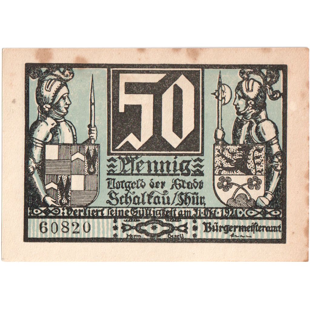 Deutschland, Schaltau, 50 Pfennig, 1921-10-31, SS