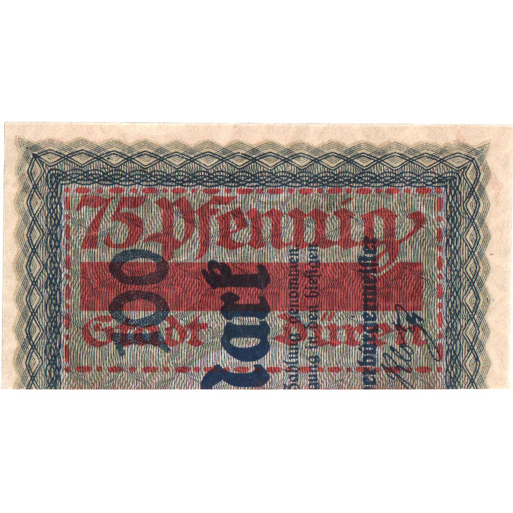 Deutschland, Düren, 75 Pfennig, 1921-06-01, UNZ-