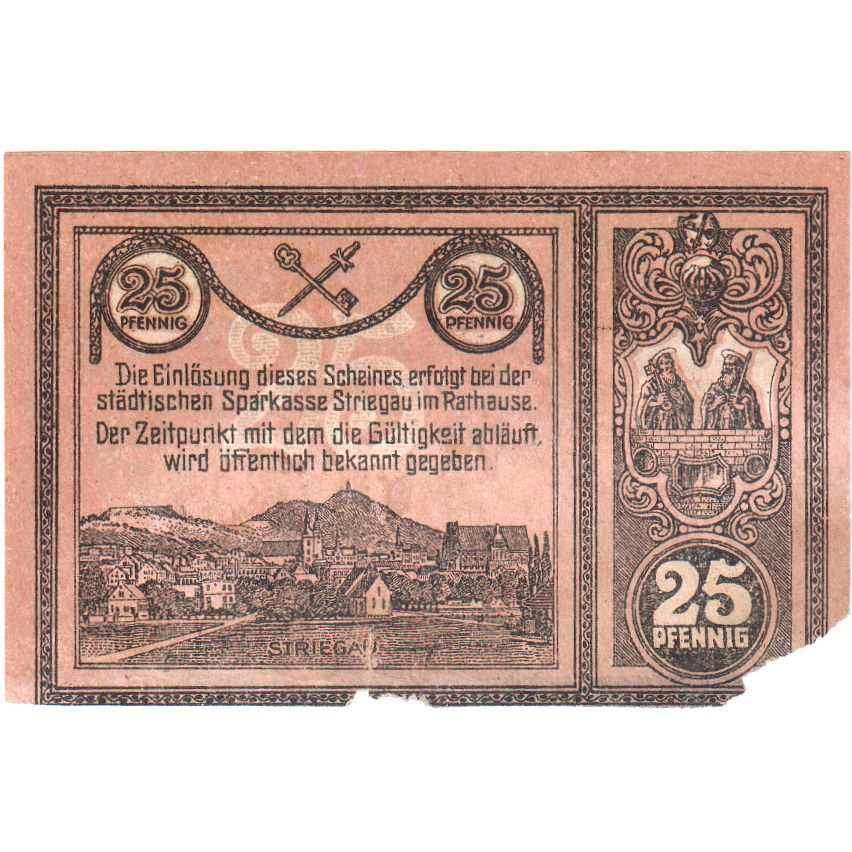Duitsland, Striegau, 25 Pfennig, 1920-06-19, TB