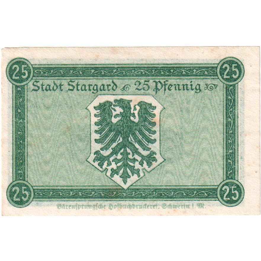 Germania, Stargard, 25 Pfennig, 1921-01-01, SPL-