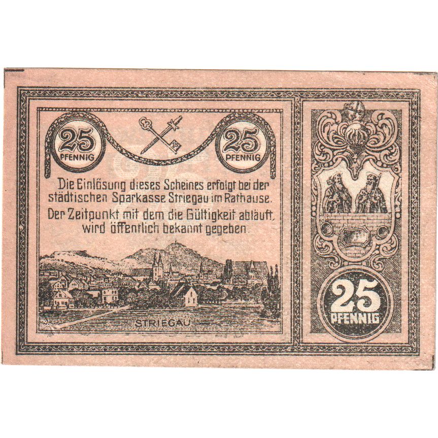 Germania, Striegau, 25 Pfennig, 1920-03-30, SPL