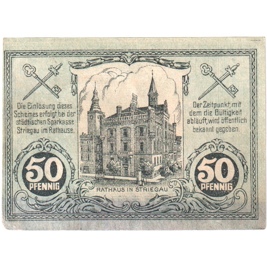 Germania, Striegau, 50 Pfennig, 1919-05-12, SPL