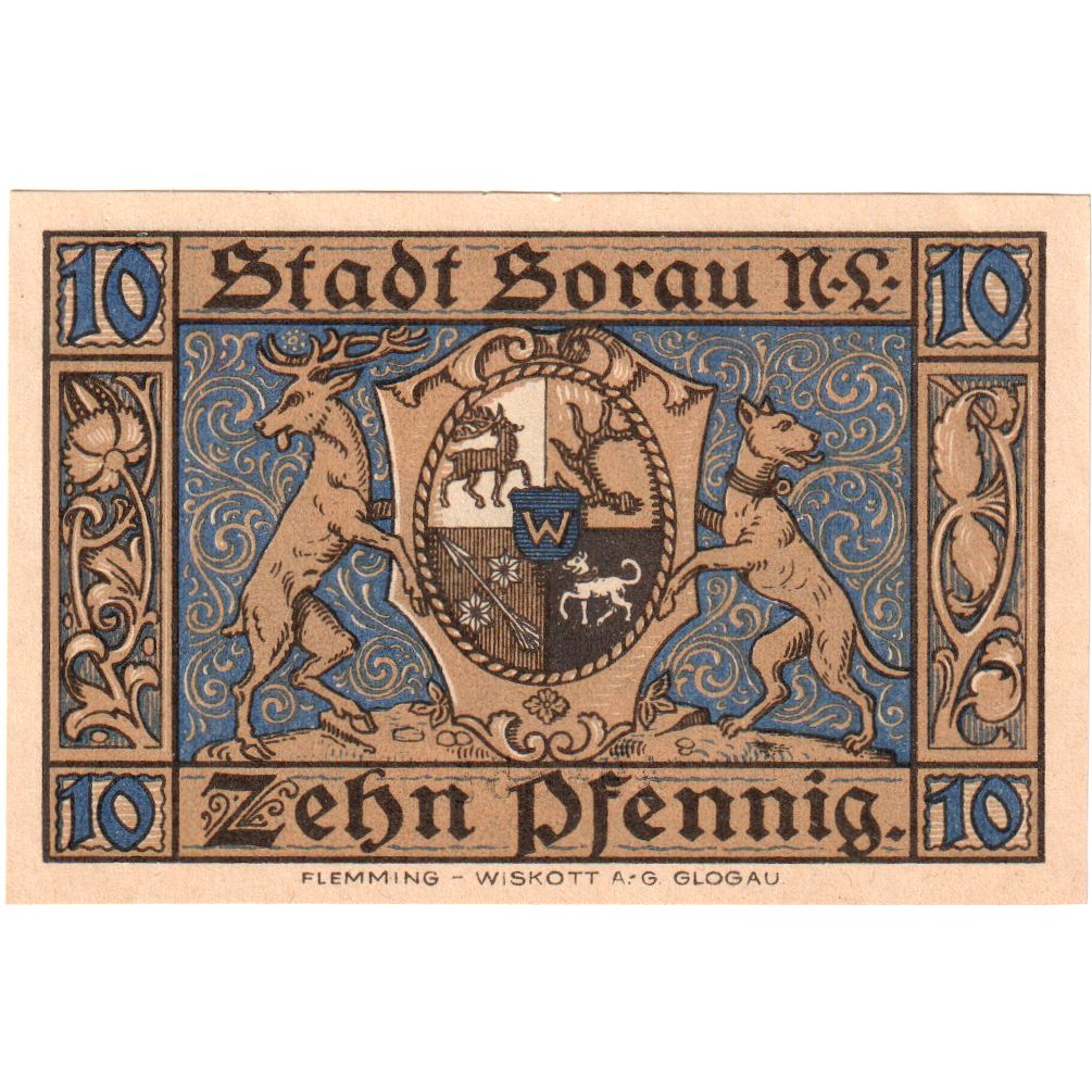 Alemania, Sorau, 10 Pfennig, 1921-03-01, SC