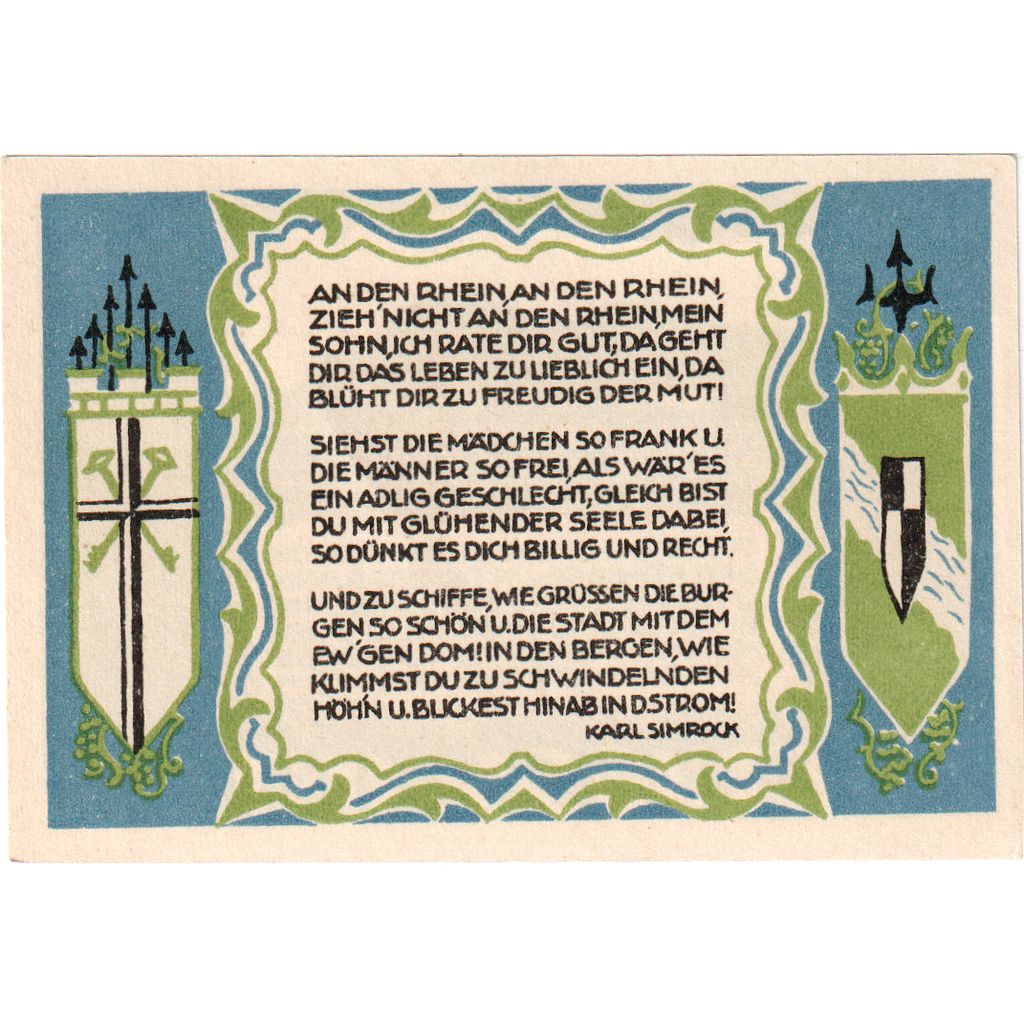 Deutschland, Koenigswinter, 50 Pfennig, 1921-11-01, UNZ-