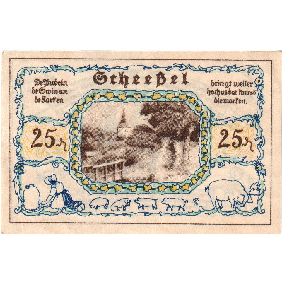 Germania, Scheessel, 25 Pfennig, 1921-01-01, SPL