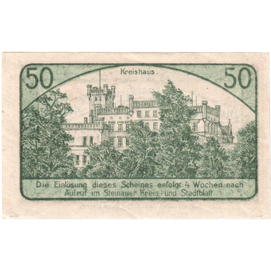Deutschland, Steinau, 50 Pfennig, UNZ-