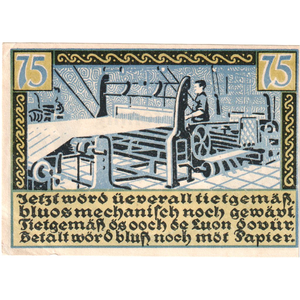Deutschland, Sankt Tönis, 75 Pfennig, 1920-11-05, UNZ-