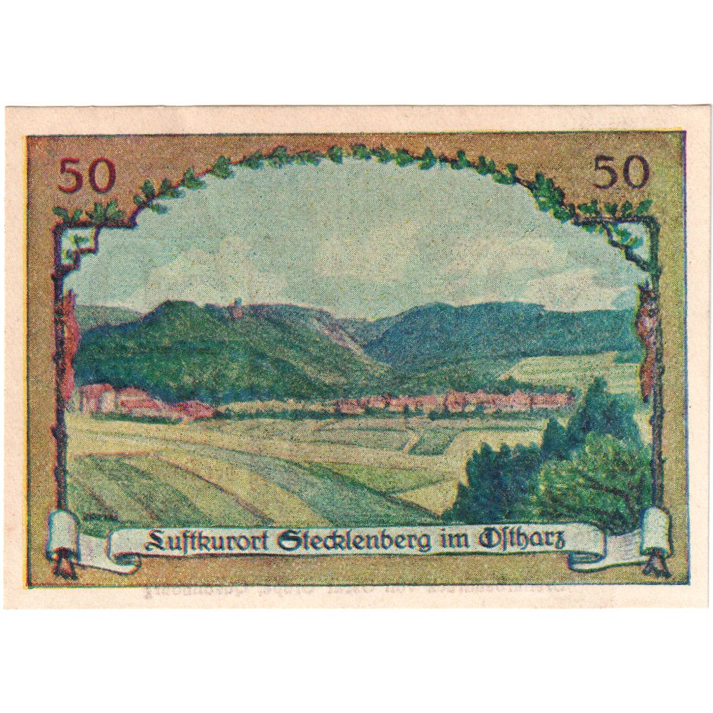 Alemania, Stecklenberg, 50 Pfennig, 1921-07-01, SC